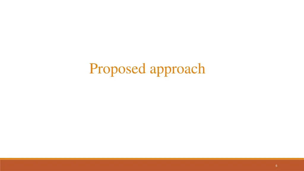 proposed approach