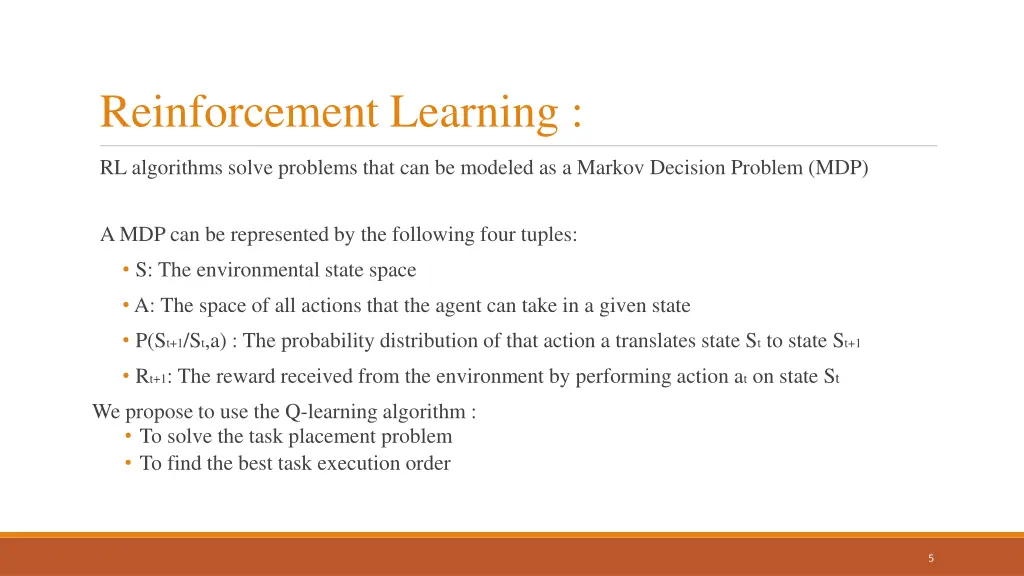 reinforcement learning