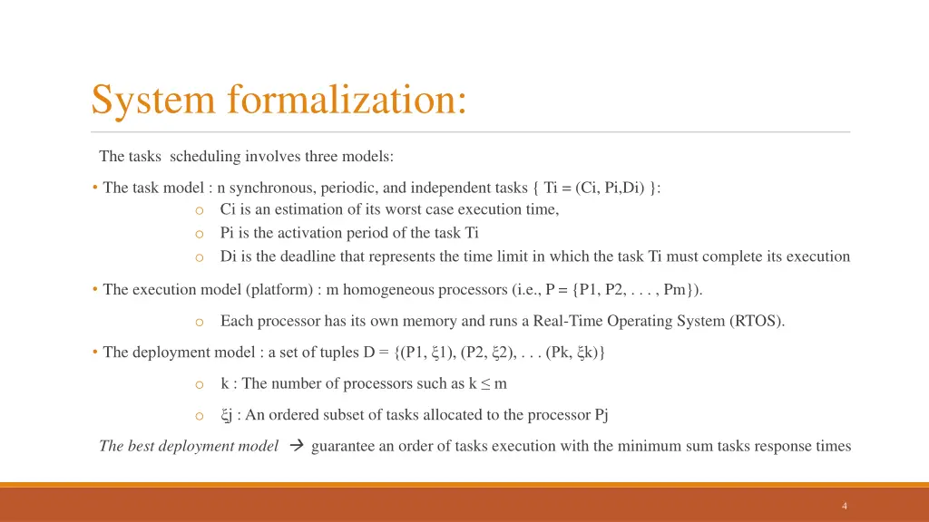 system formalization