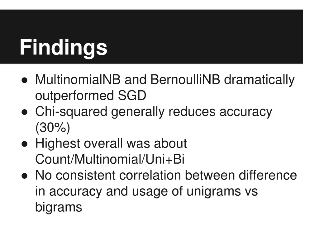 findings