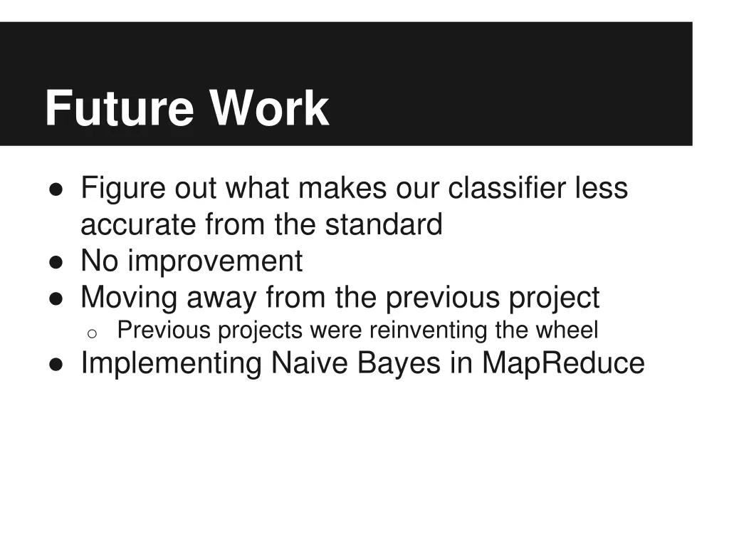 future work