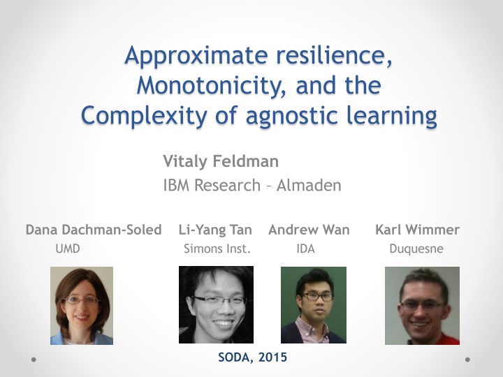 approximate resilience monotonicity