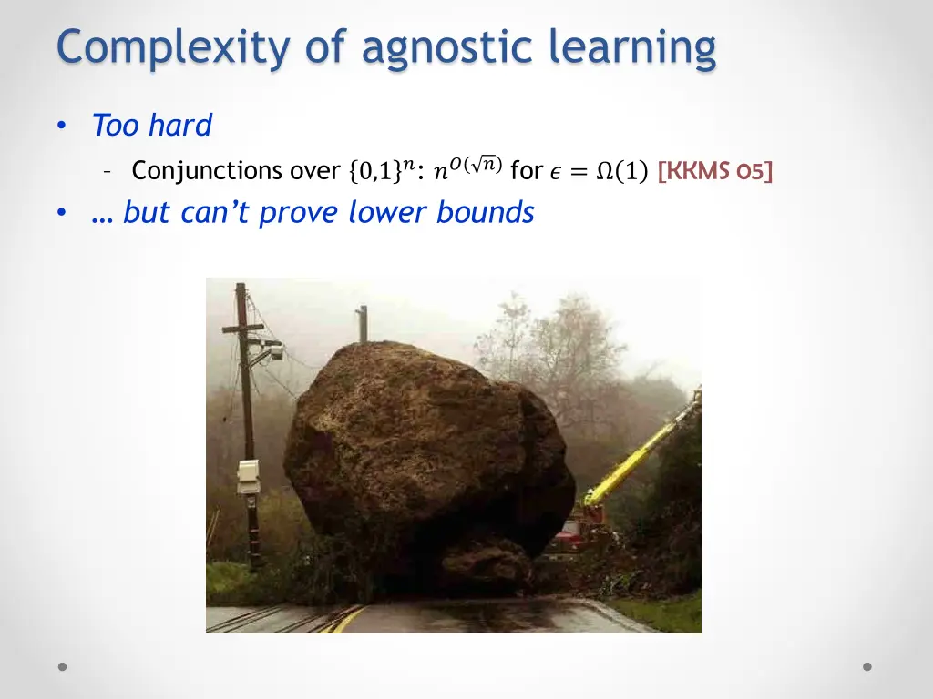 complexity of agnostic learning