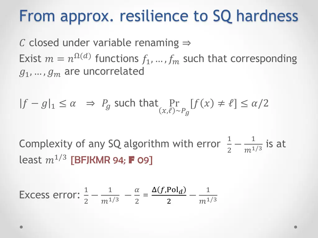 from approx resilience to sq hardness