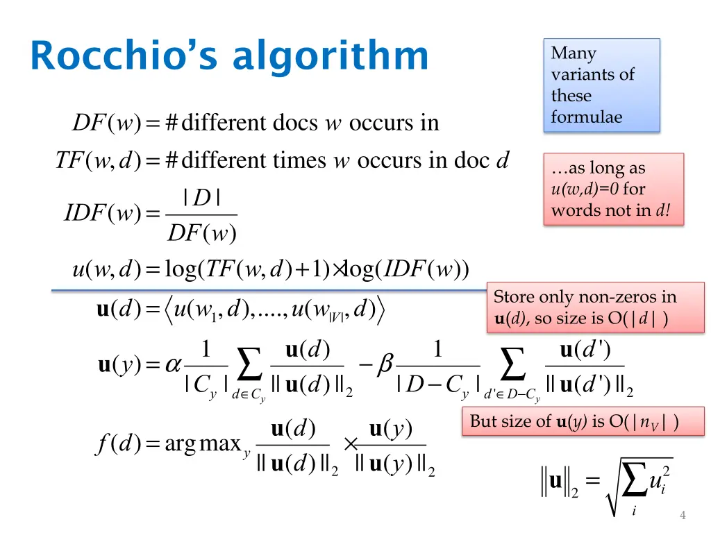 rocchio s algorithm 2