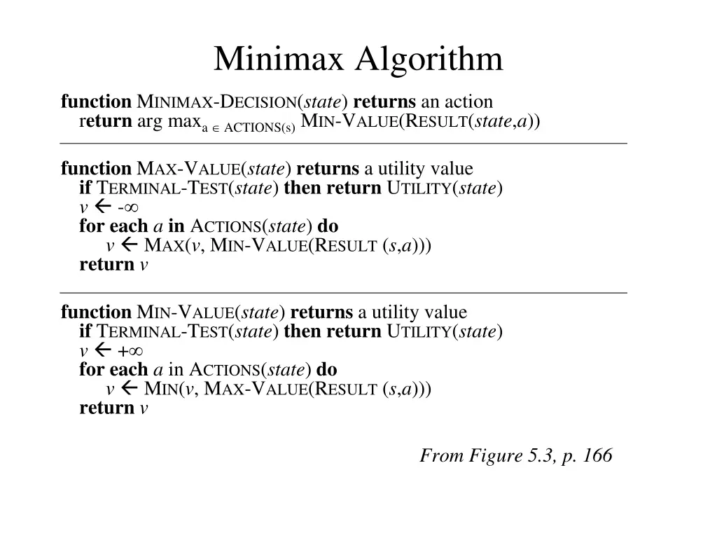 minimax algorithm