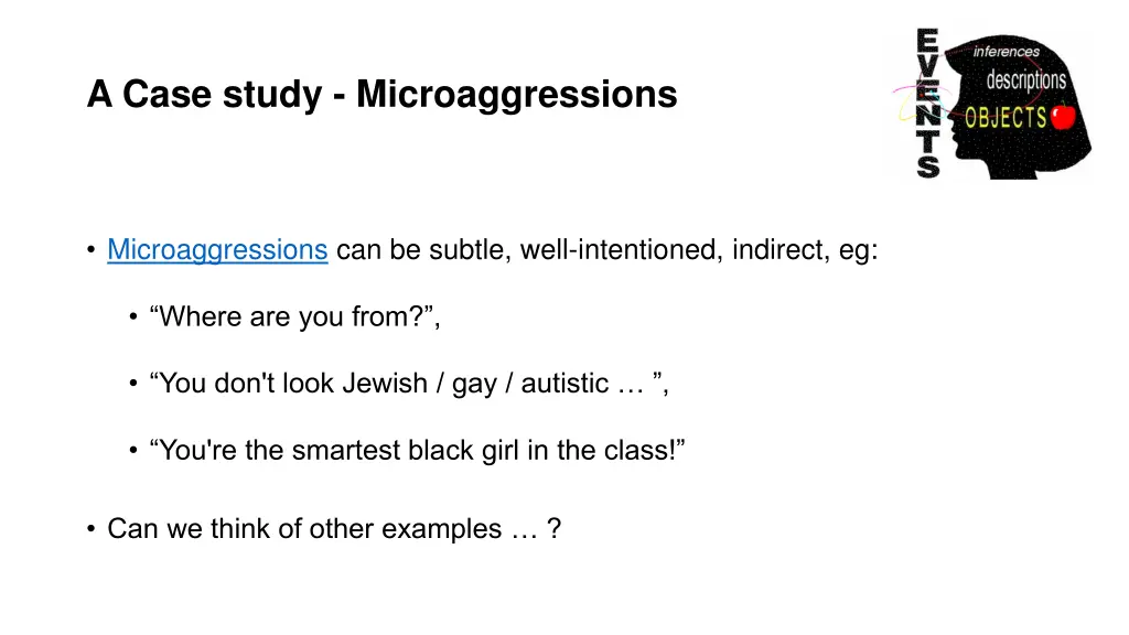 a case study microaggressions