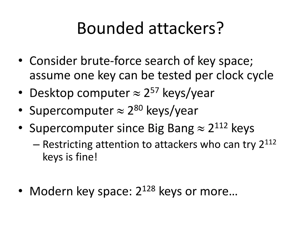 bounded attackers
