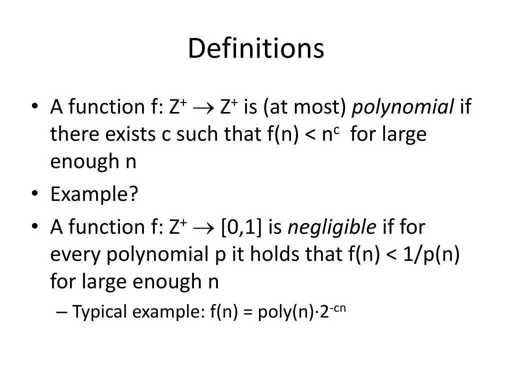 definitions