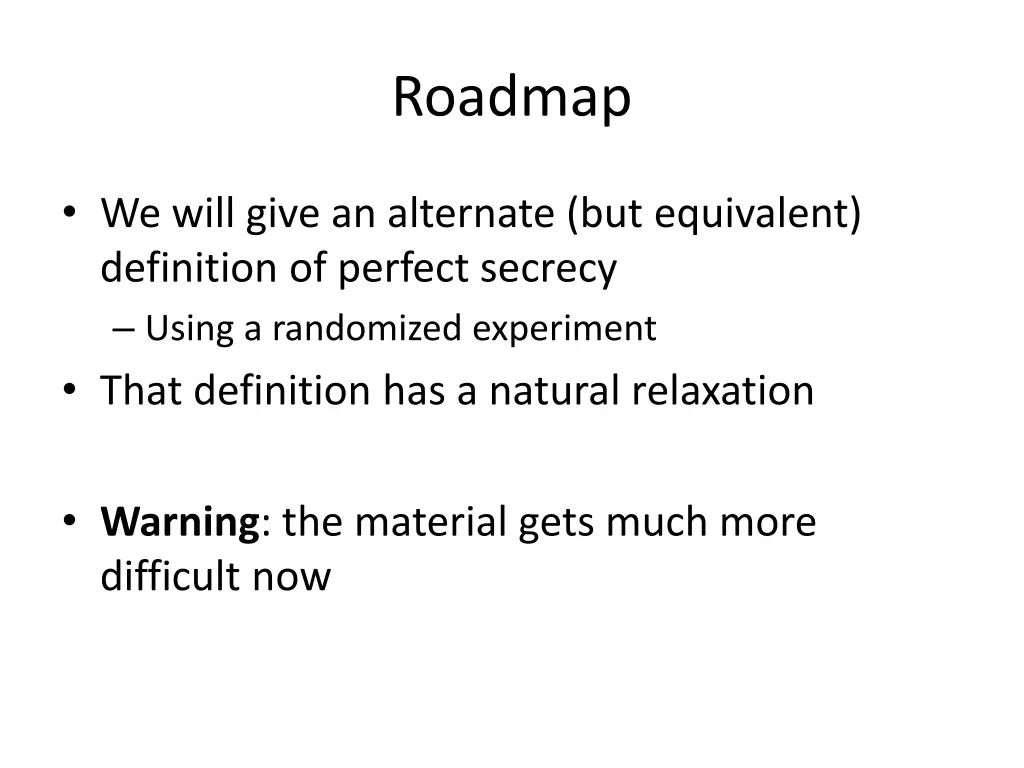 roadmap