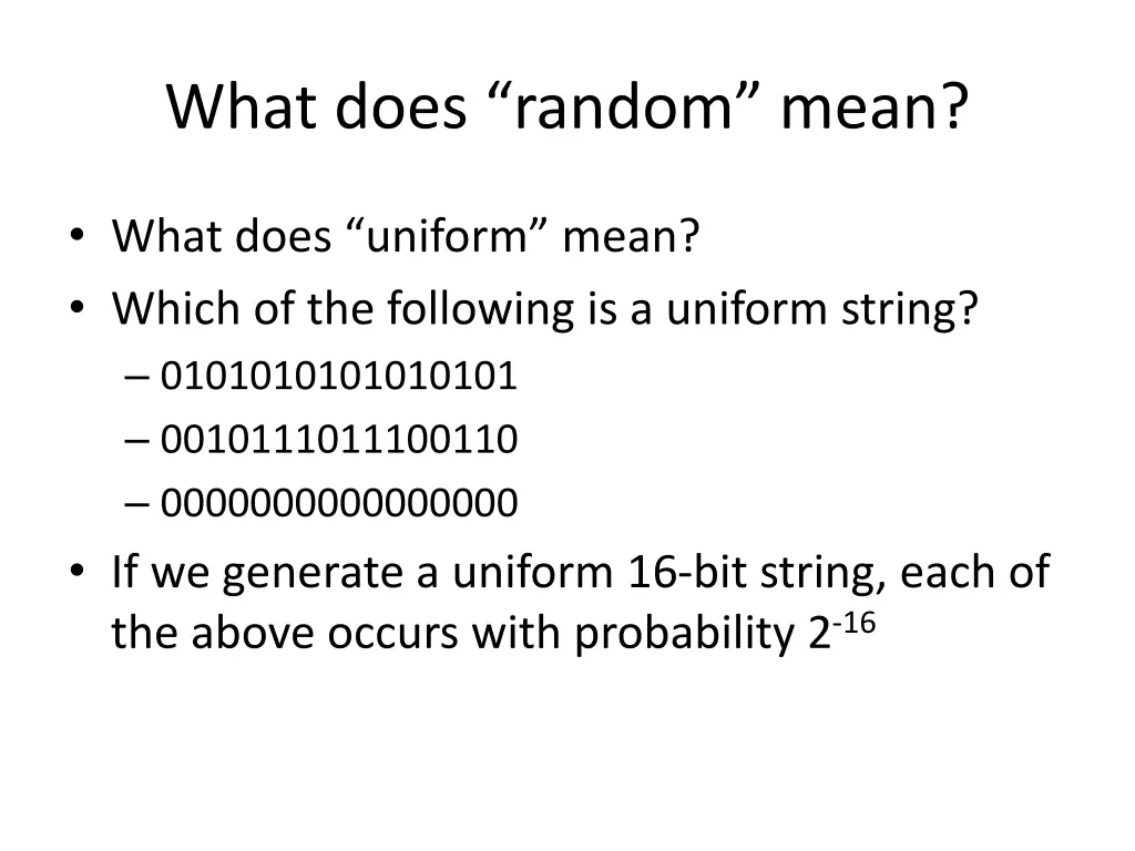 what does random mean