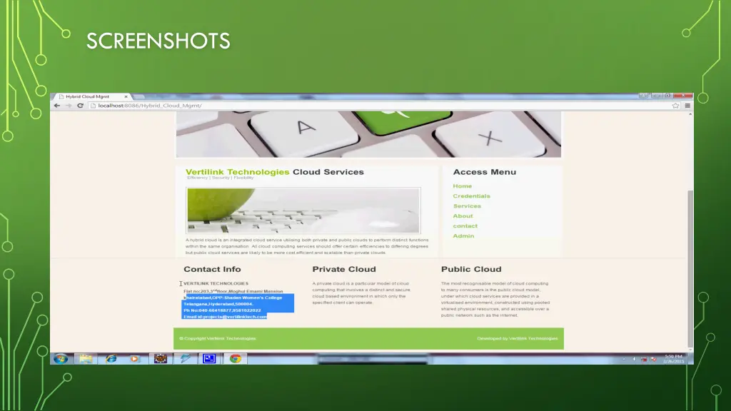 screenshots