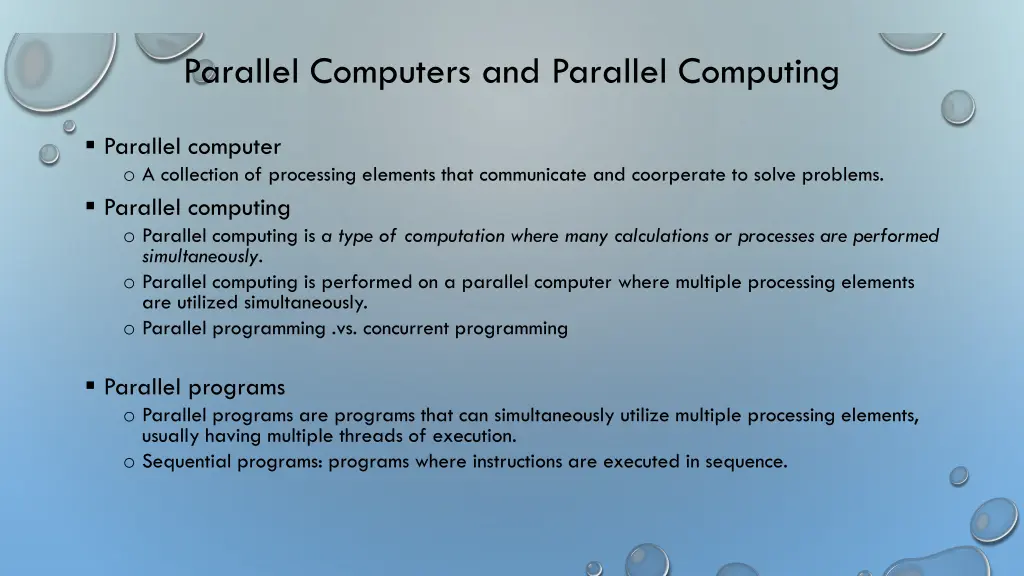 parallel computers and parallel computing 1
