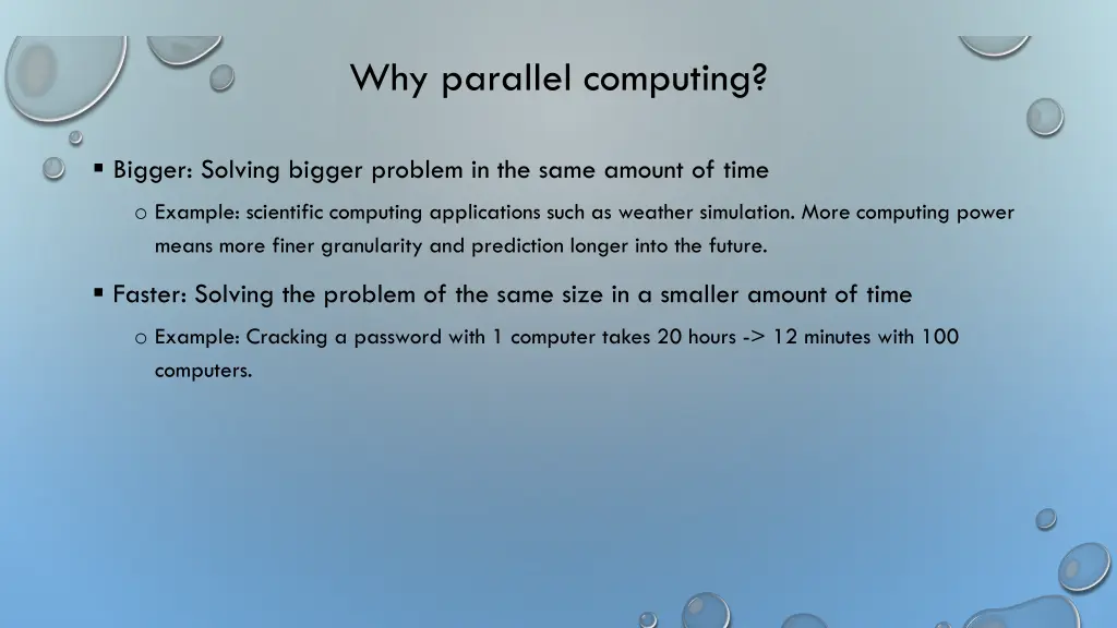 why parallel computing