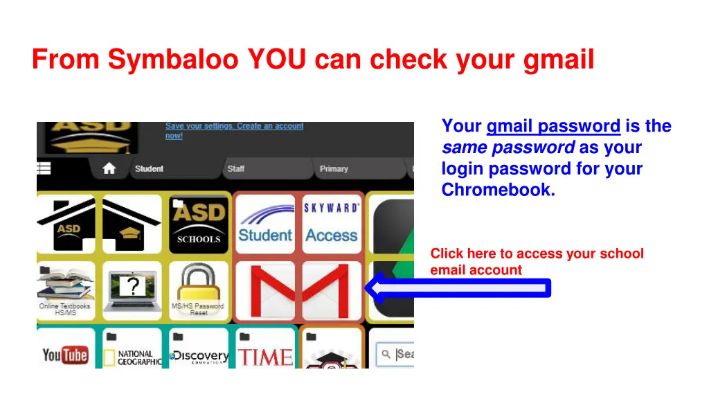 from symbaloo you can check your gmail