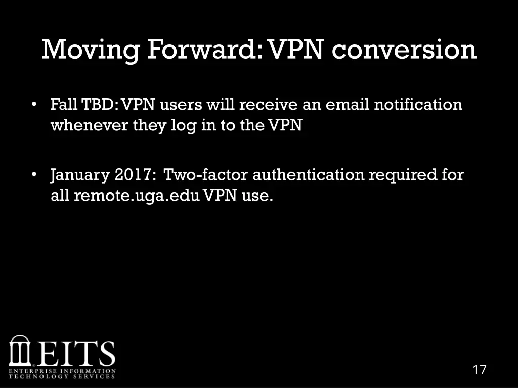 moving forward vpn conversion