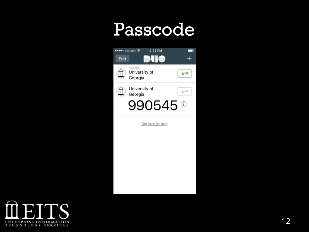 passcode