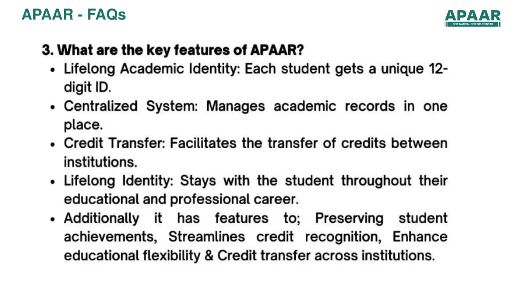 apaar faqs 1