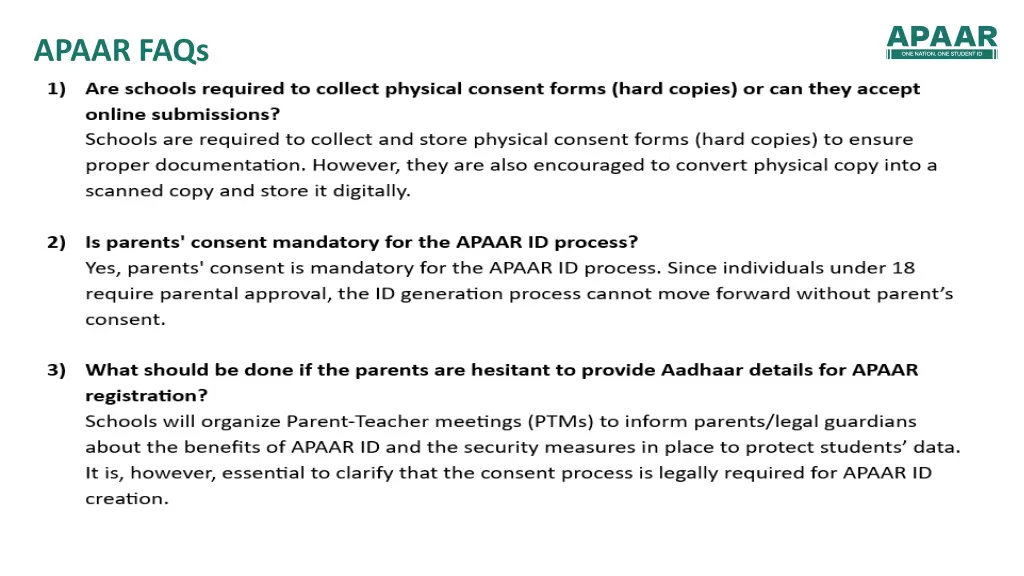 apaar faqs 6