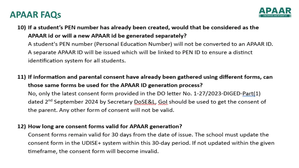 apaar faqs 9
