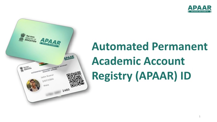 automated permanent academic account registry