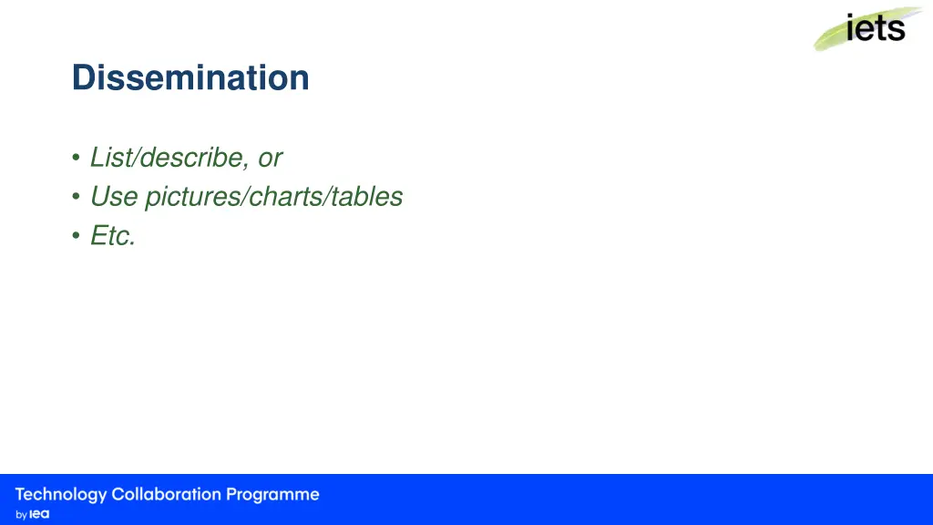 dissemination