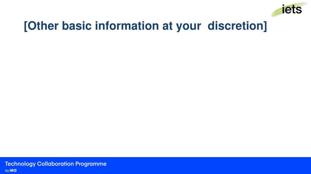 other basic information at your discretion