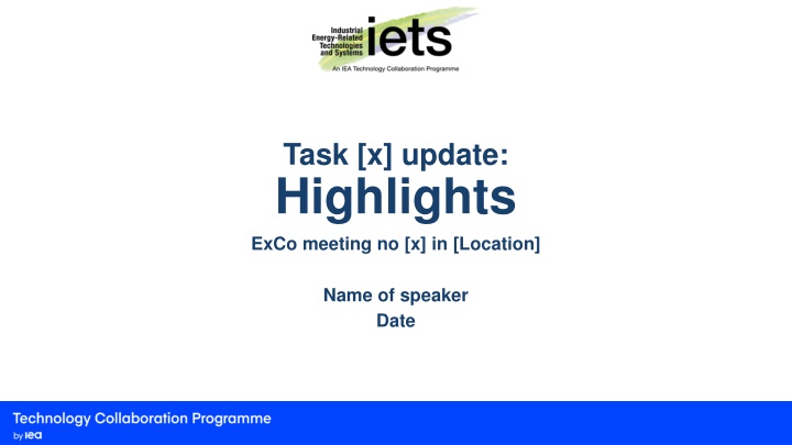 task x update highlights exco meeting