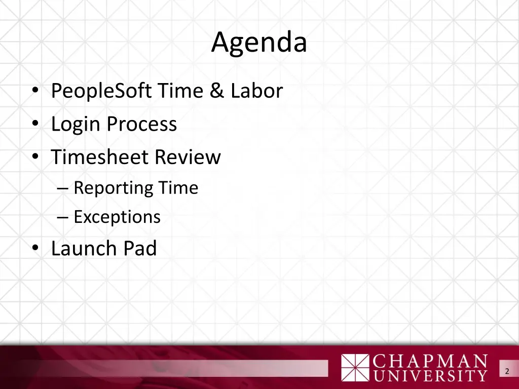 agenda
