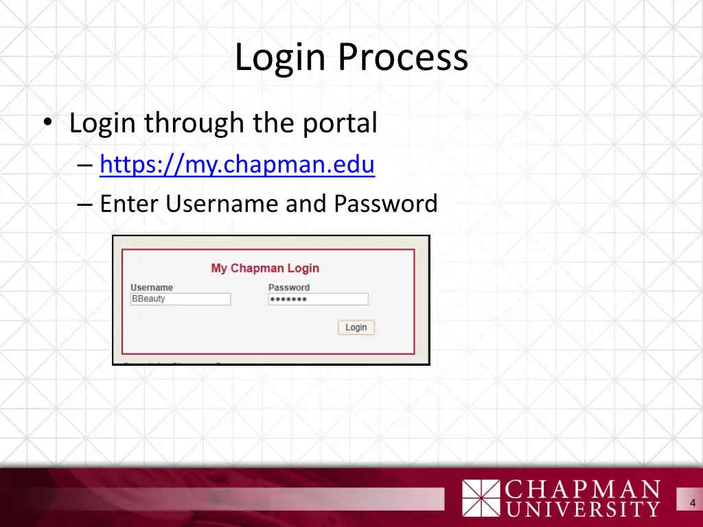 login process