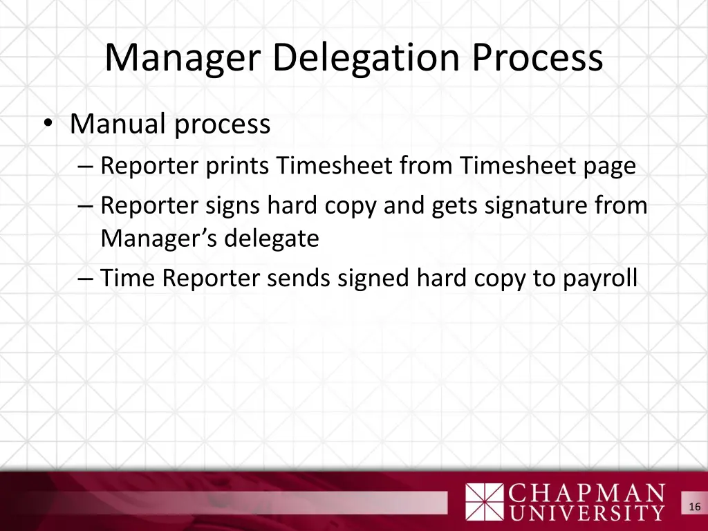 manager delegation process