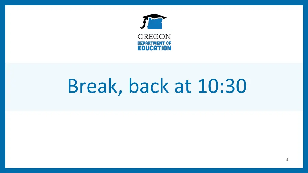 break back at 10 30