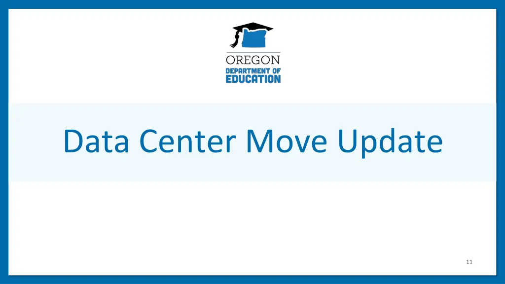 data center move update