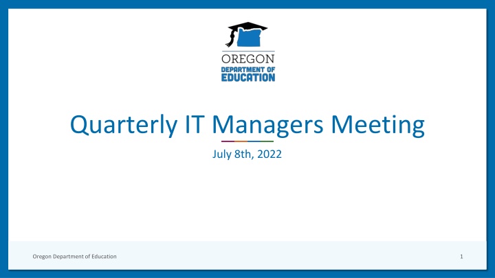 quarterly it managers meeting