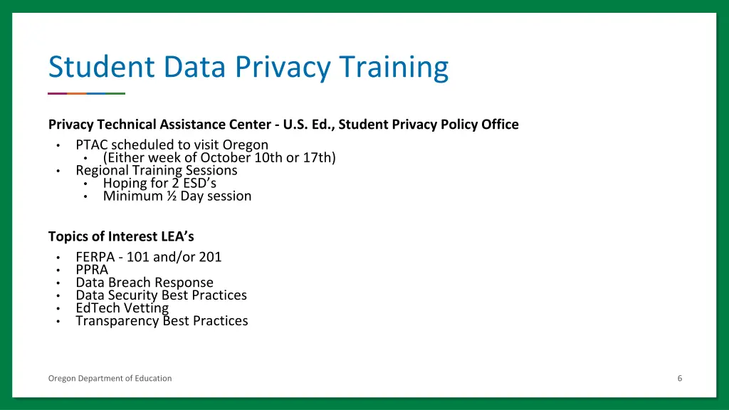 student data privacy training
