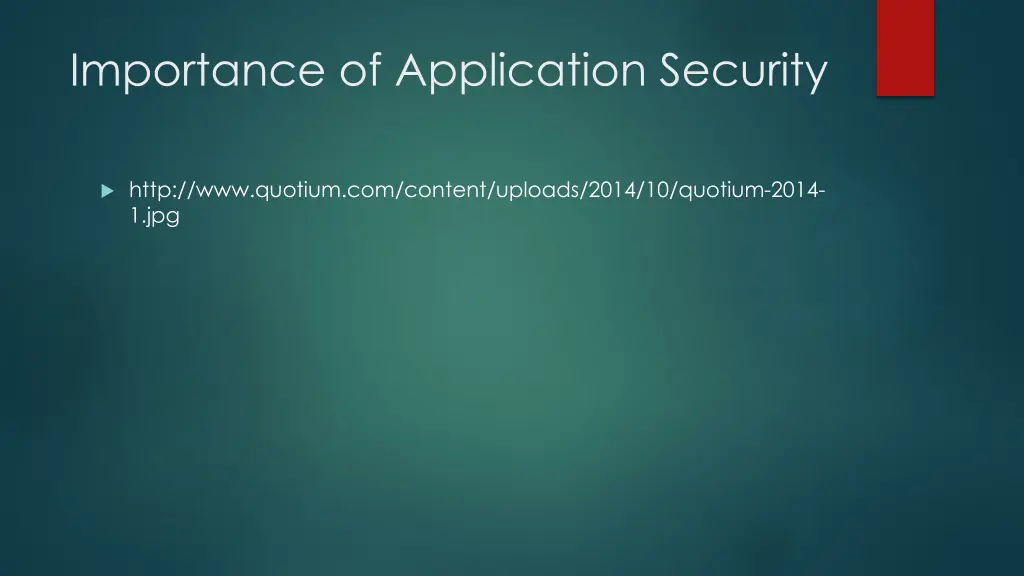 importance of application security