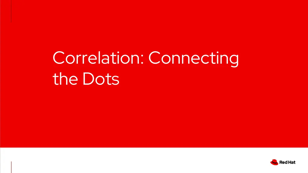 correlation connecting the dots