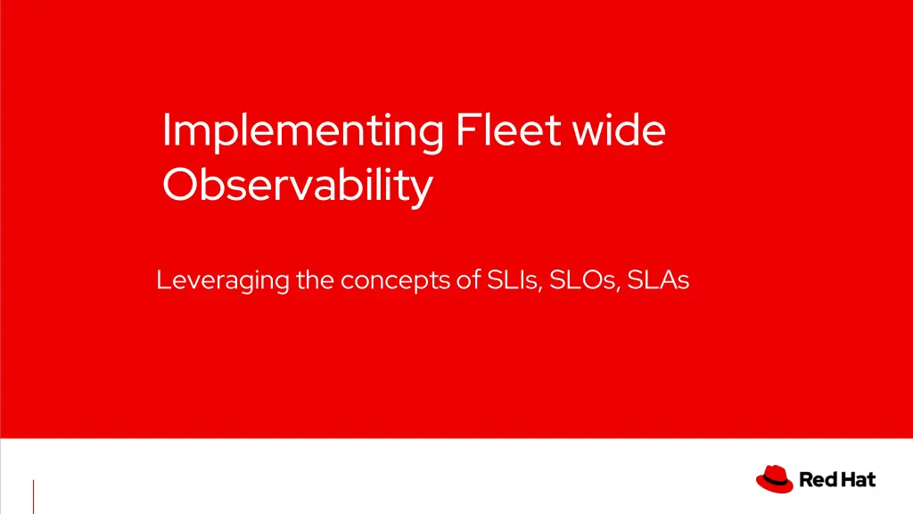 implementing fleet wide observability