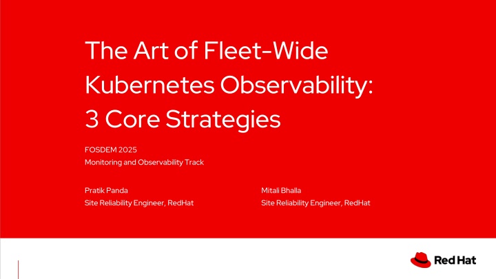 the art of fleet wide kubernetes observability