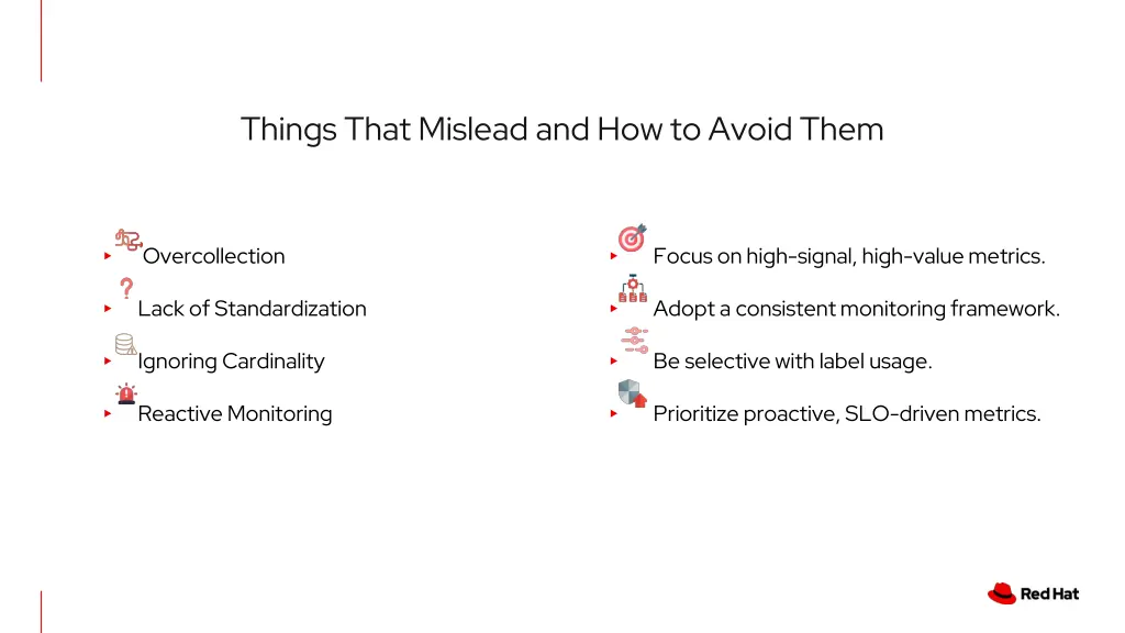 things that mislead and how to avoid them