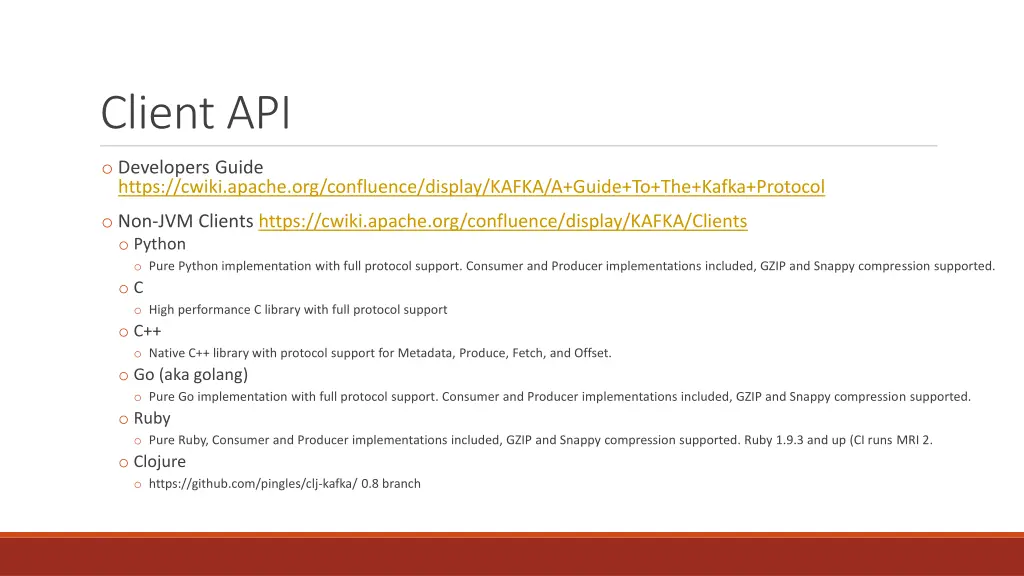 client api