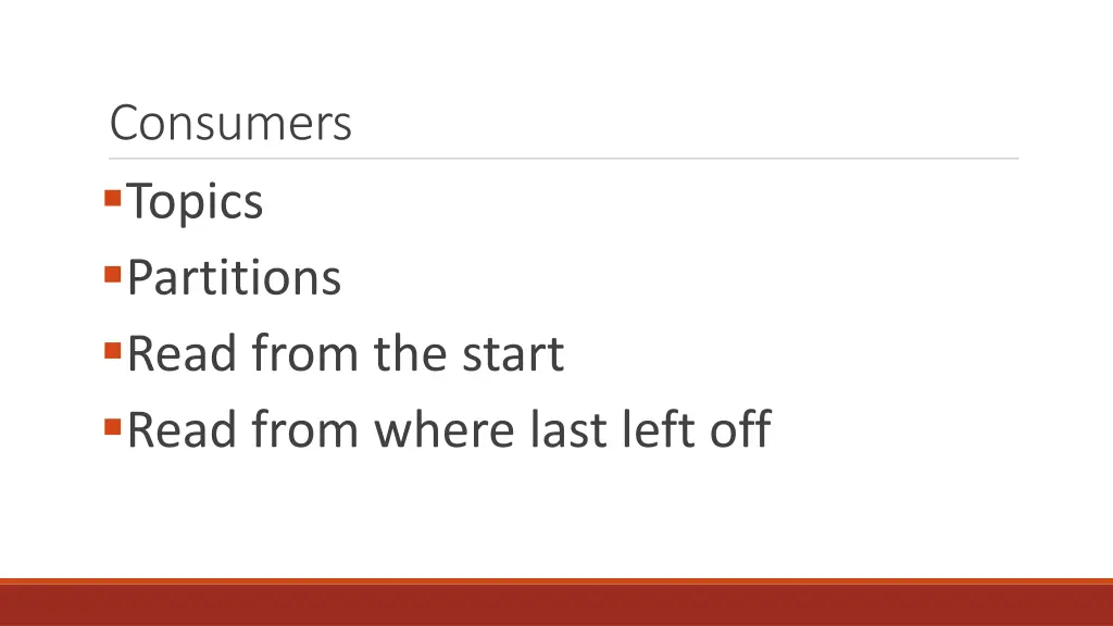 consumers topics partitions read from the start