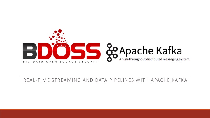 real time streaming and data pipelines with
