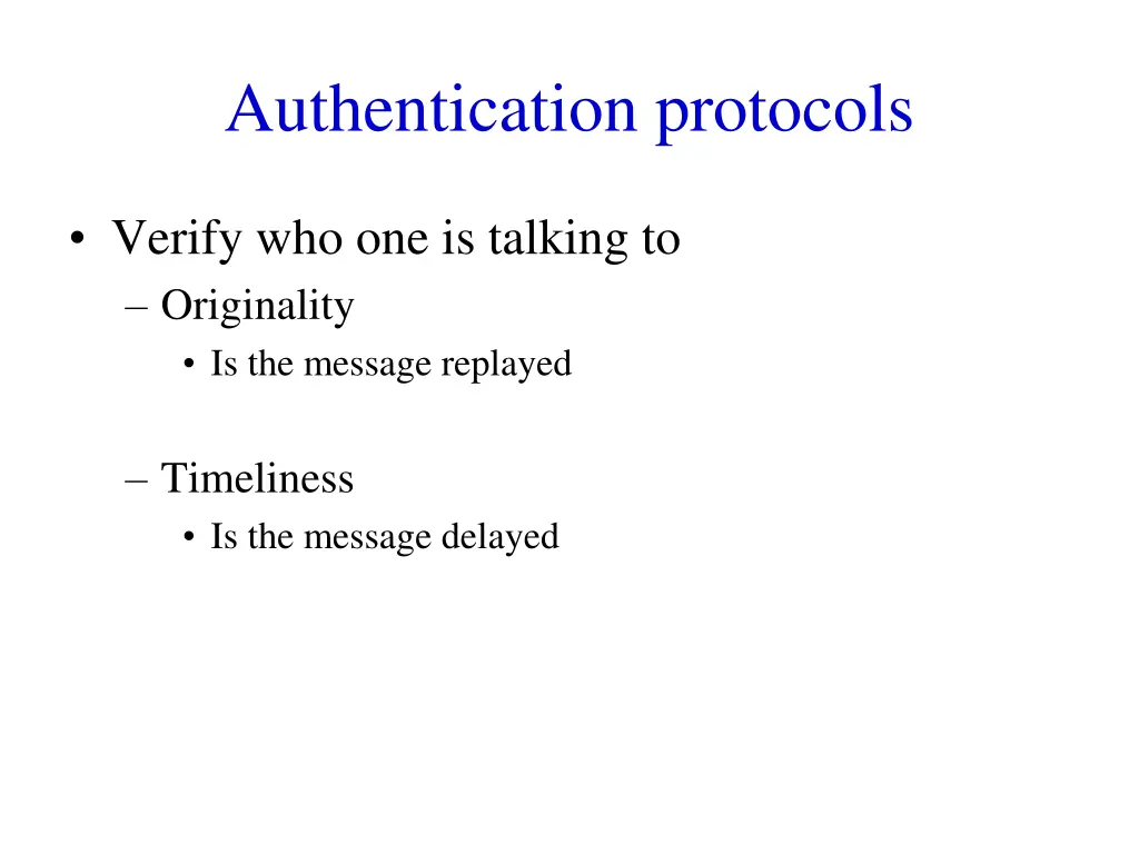 authentication protocols