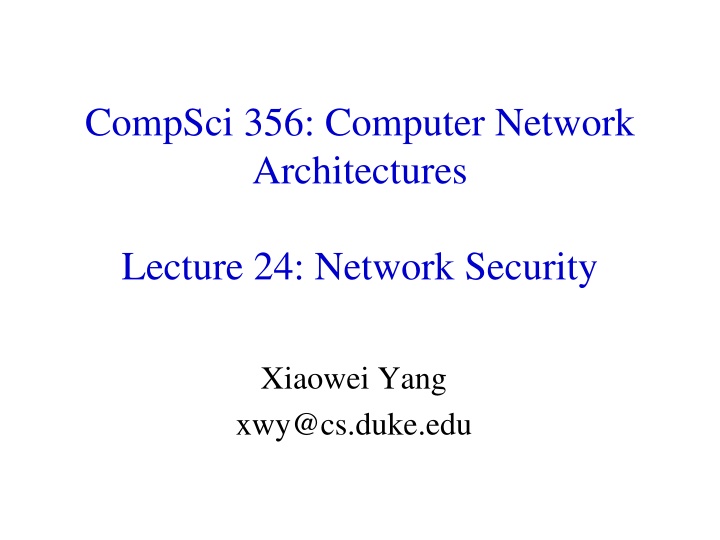compsci 356 computer network architectures