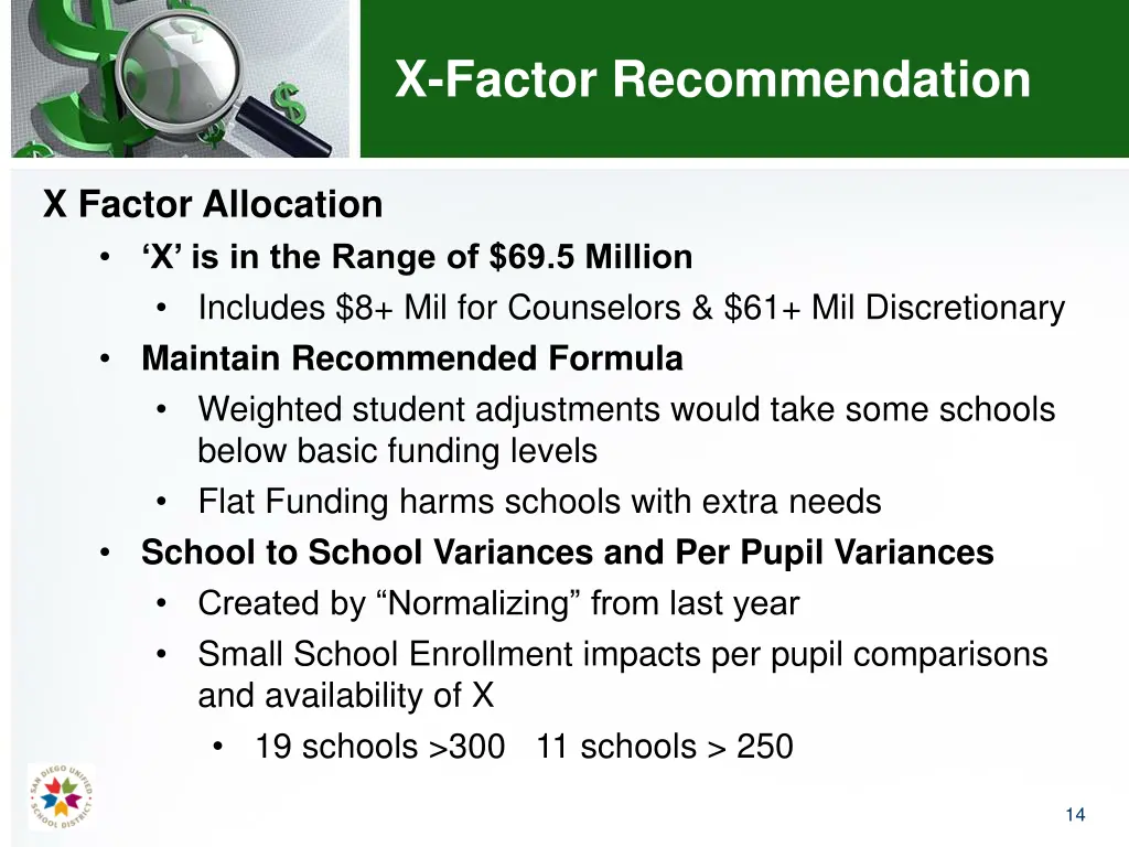 x factor recommendation