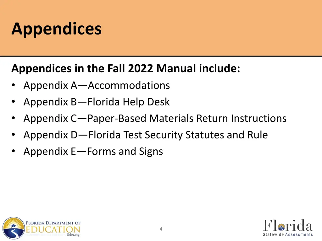 appendices