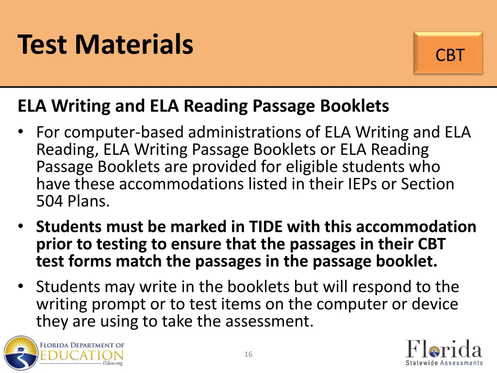 test materials 1