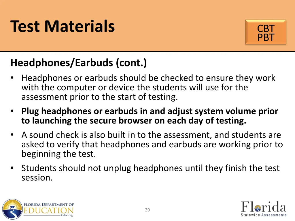 test materials 7