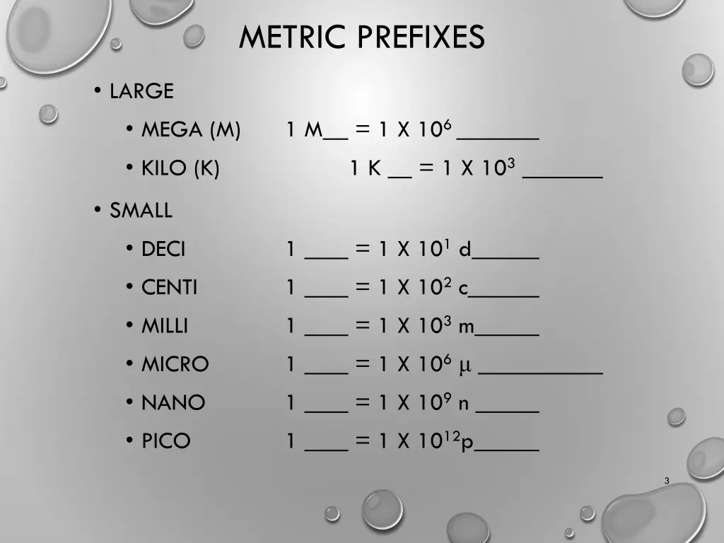 metric prefixes